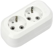 Колодка с заземлением Smartbuy 2-м 16А 3500Вт белый картинка 